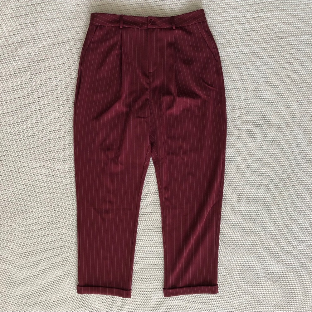 Forever 21 Pinstriped Wide Leg Pants